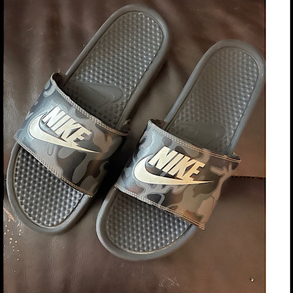 Nike | Shoes | Nike Camo Slides | Poshmark